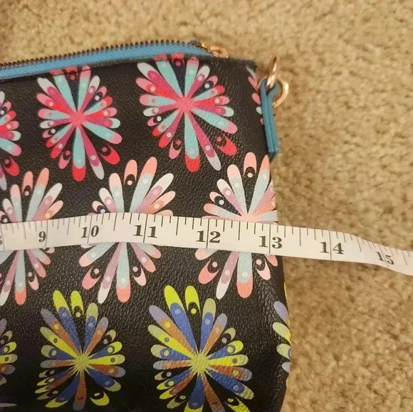 Women`s DESIGUAL Crossbody Bag Floral Print Multicolor  #O - Picture 7 of 8